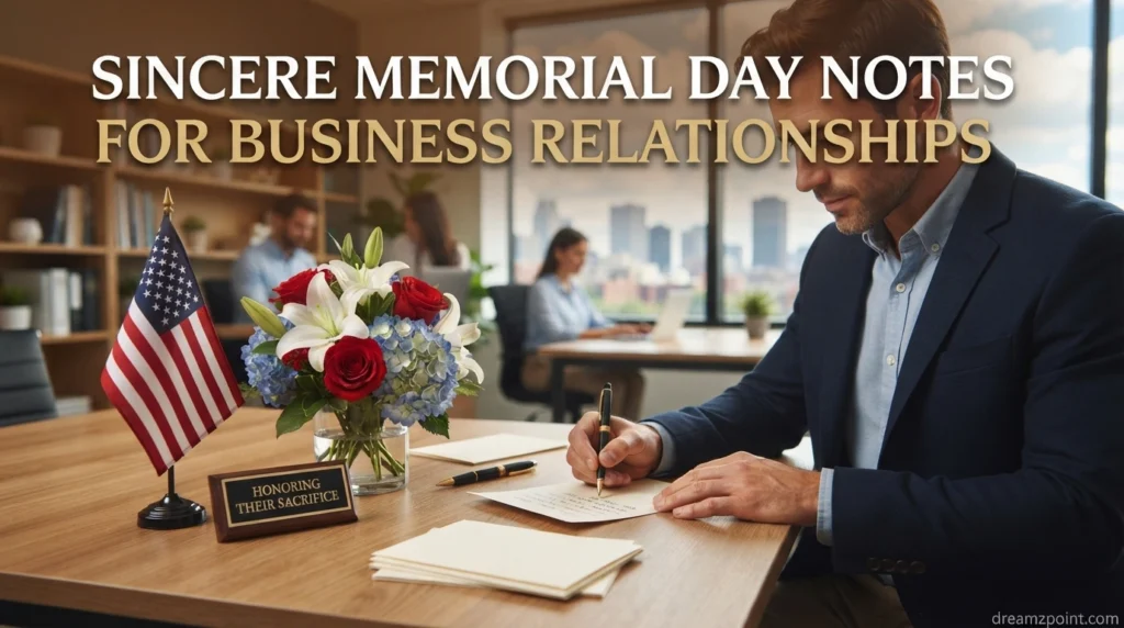 Sincere Memorial Day Notes for Business Relationships