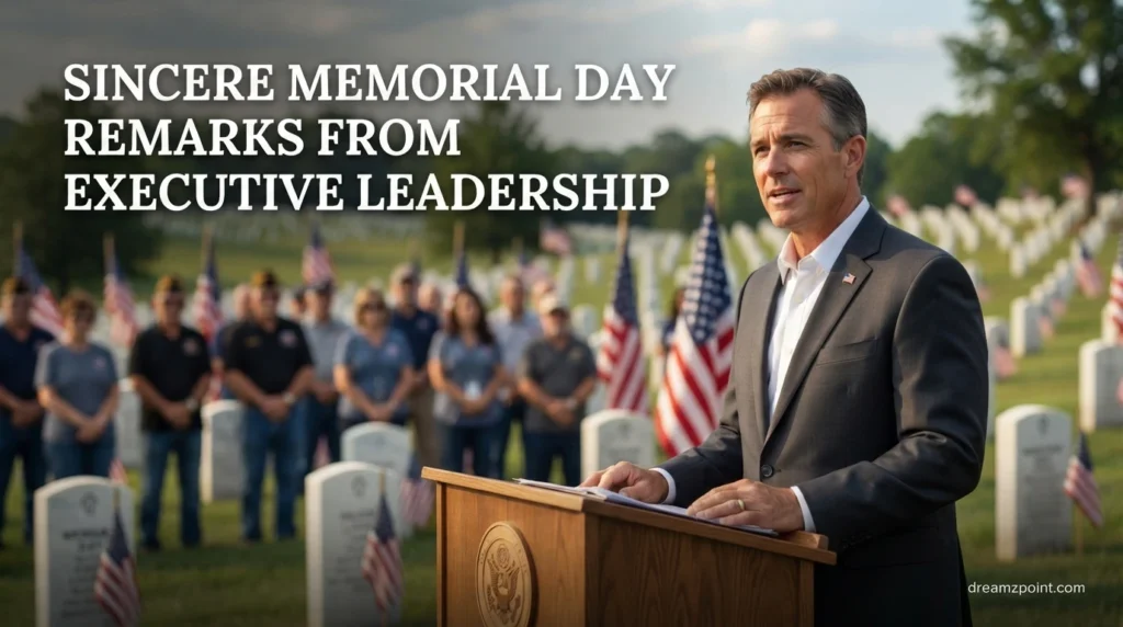 Sincere Memorial Day Remarks From Executive Leadership