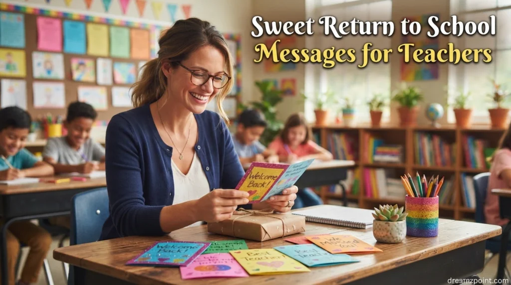 Sweet Return to School Messages for Teachers
