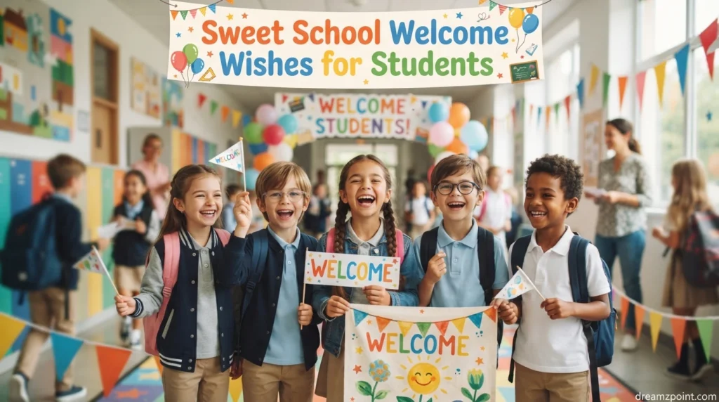 Sweet School Welcome Wishes for Students