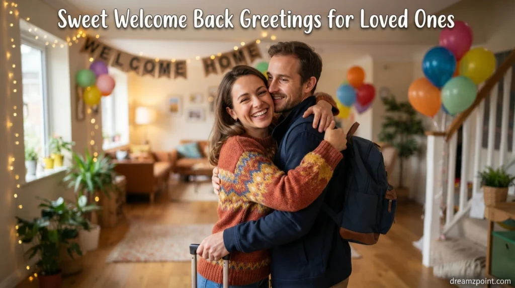 Sweet Welcome Back Greetings for Loved Ones