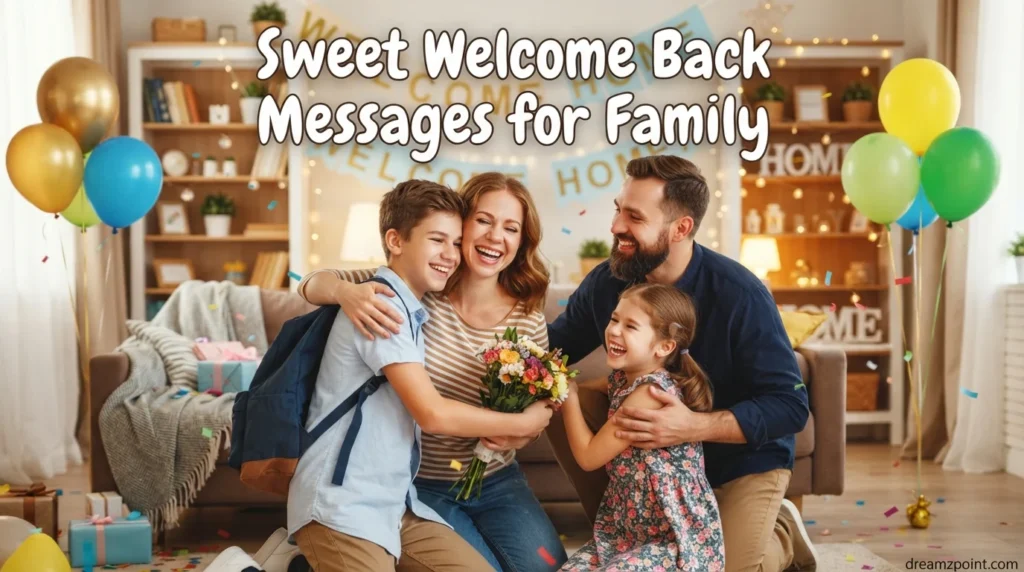 Sweet Welcome Back Messages for Family