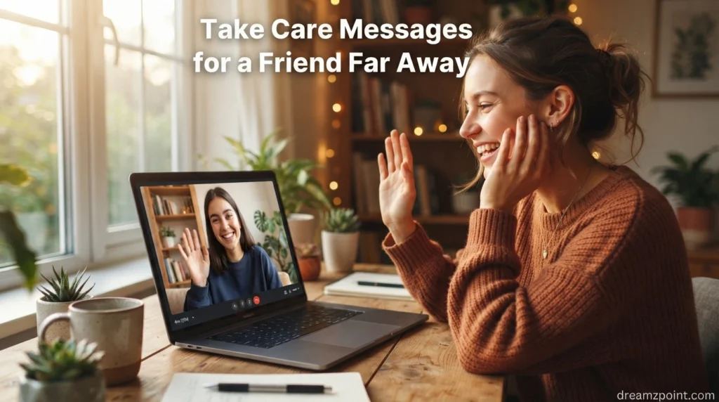 Take Care Messages for a Friend Far Away