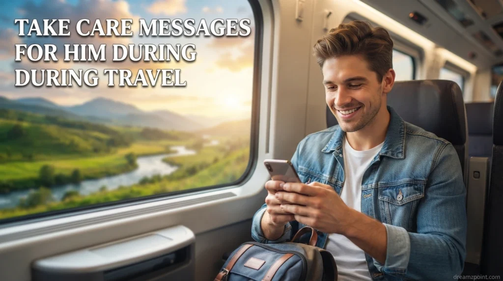 Take Care Messages for Him During Travel
