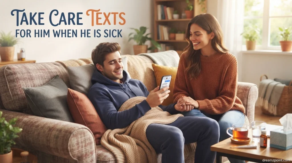 Take Care Texts for Him When He Is Sick