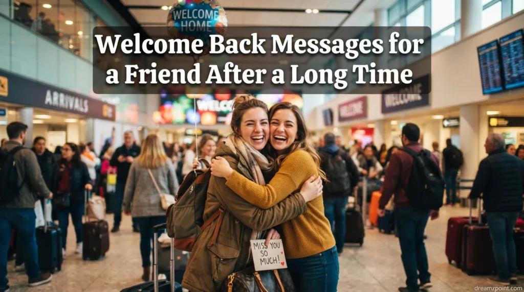 Welcome Back Messages for a Friend After a Long Time