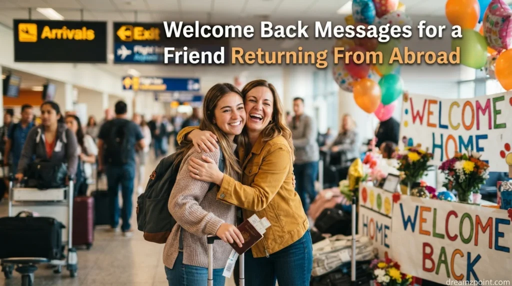 Welcome Back Messages for a Friend Returning From Abroad
