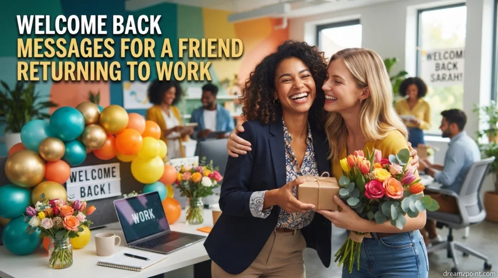 Welcome Back Messages for a Friend Returning to Work